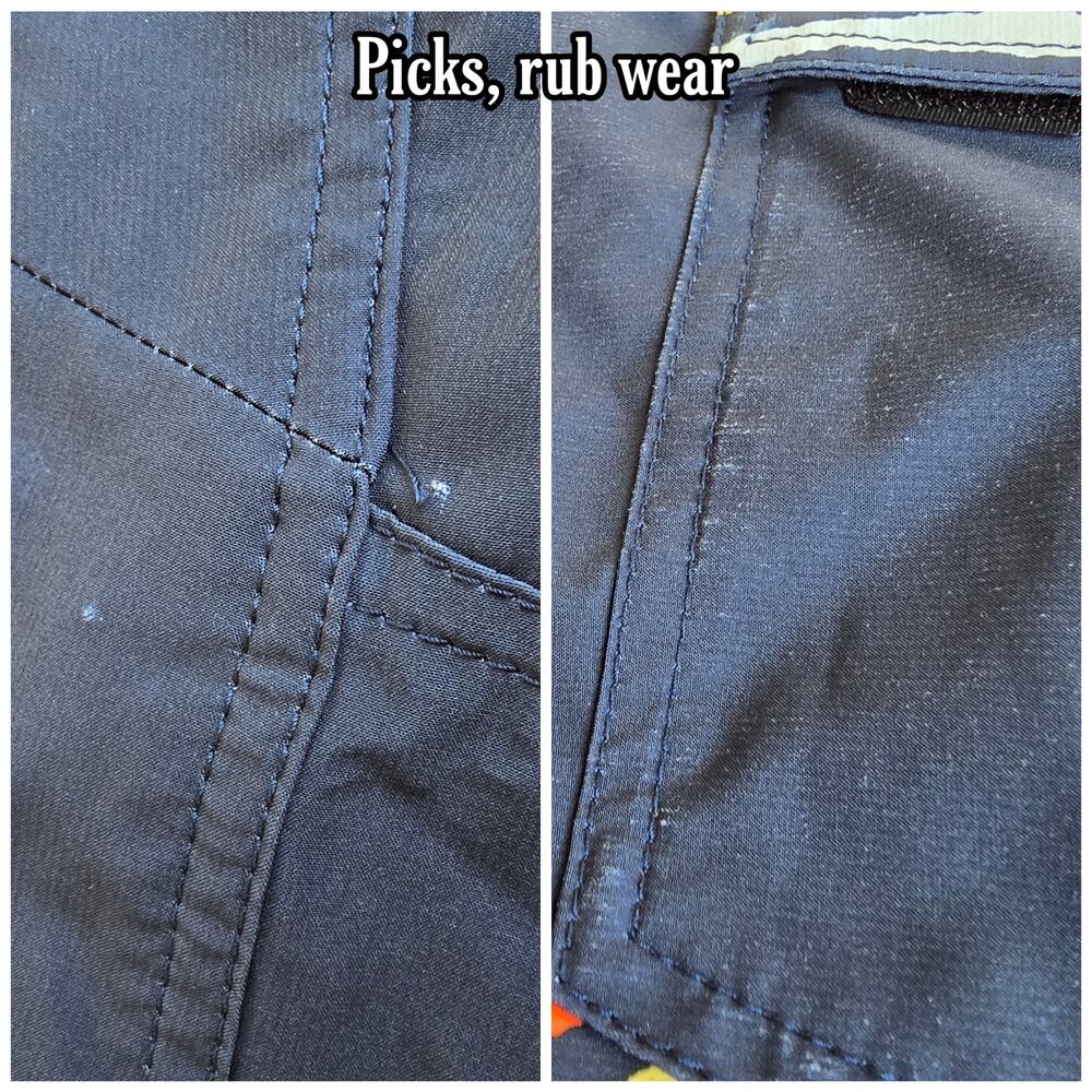 Volcom Mod-Tech Board Shorts Size 36 Navy Blue St… - image 4